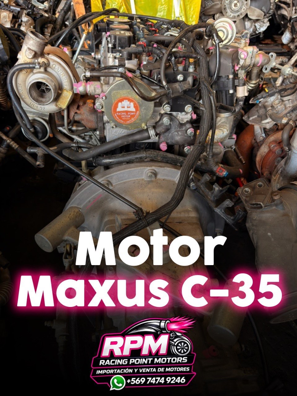Motor Maxus C35 disponible

Motor en excelente estado, listo para instalar
✅ Calidad garantizada ✅ Incluye accesorios y 