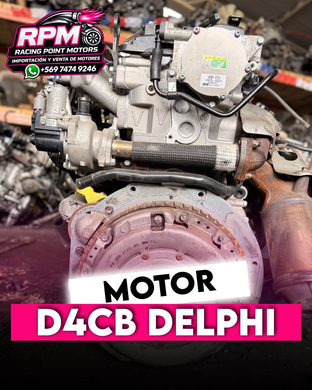 Motor D4CB Delphi 2.5 diésel disponible

Motor en buen estado, se entrega probado y con garantía. Consulta por compatibi
